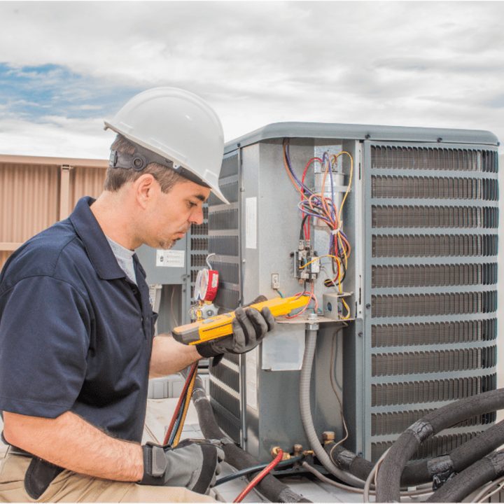 Amherstburg Duct Cleaning certified duct cleaning technician on a service call in Amherstburg, Ontario